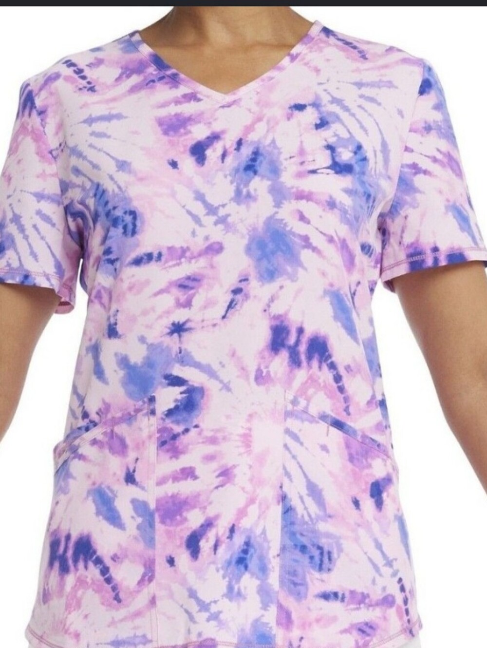 SCRUBSTAR Tye Dye Scrub Top